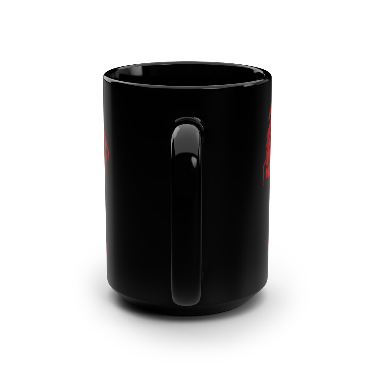 Titan In The Morning Black Mug, 15oz product thumbnail image