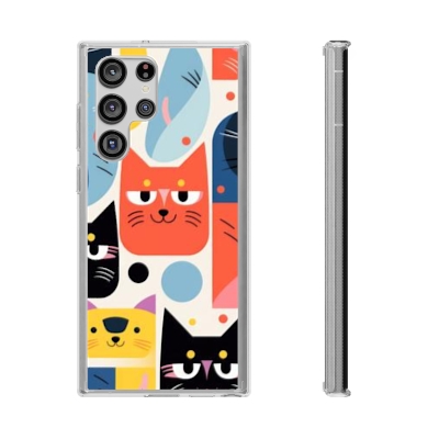 Cute cats Clear Cases For iPhone and Samsung