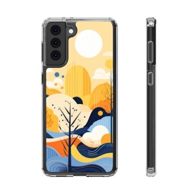 Modern Colorful Clear Cases For iPhone and Samsung