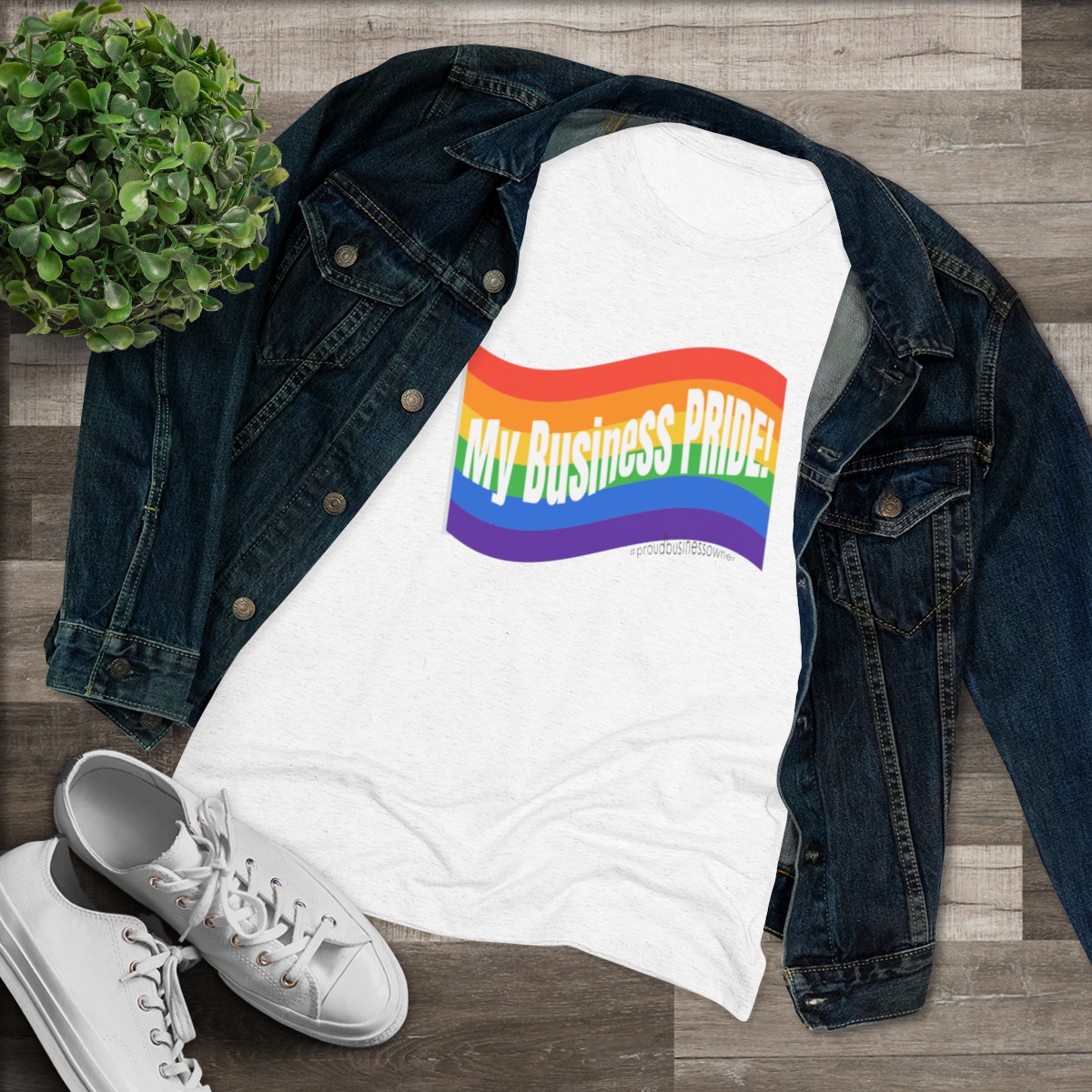 Women's PRIDE Triblend Tee  product thumbnail image