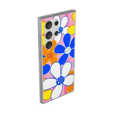 Cartoon Flowers Flexi Cases For iPhone and Samsung