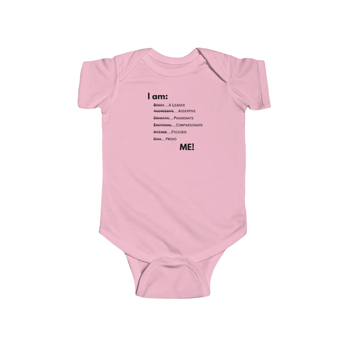 Women's Words Infant Fine Jersey Bodysuit product thumbnail image
