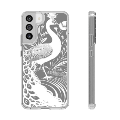 Peacock Clear Cases 2 for iPhone and Samsung