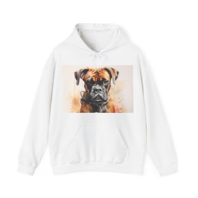 Water Color Boxer Dog - Unisex Heavy Blend™ Hooded Sweatshirt