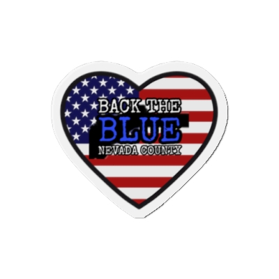 Die-Cut Magnet of Patriotic BTBNC Heart Logo