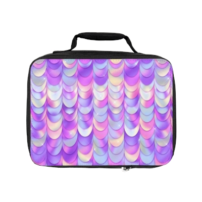 Lunch Bag/Bag For Lunch/Mermaid/Mermaid Scales/Colorful/Colorful Mermaid Scales Print Lunch Bag