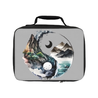Lunch Bag/Bag For Lunch/Yin And Yang/Landscapes/Insulated Bag/Yin and Yang Landscapes Print Lunch Bag