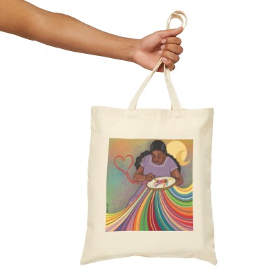"Handmade" Cotton Canvas Tote Bag
