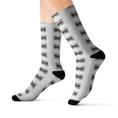 White Geaux Hard Fit Logo Socks