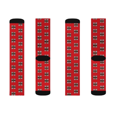 Red Geaux Hard Fit Logo Socks