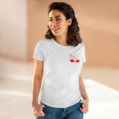 TEDx Delray Women's Midweight Cotton Tee front print only