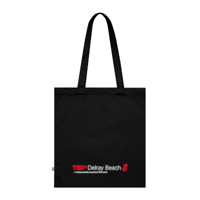 TEDx Delray Organic Pineapple Cotton Tote Bag