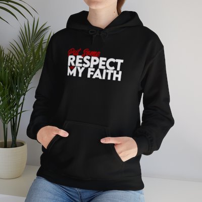 Respect My Faith - BLK Unisex Heavy Blend™ Hooded Sweatshirt