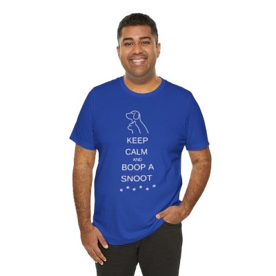 Keep Calm and Boop a Snoot - Unisex Jersey Short Sleeve Tee