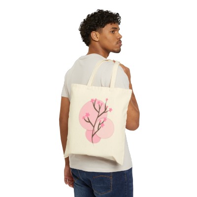 Sakura Cherry Blossom Canvas Tote Bag