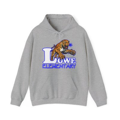 Lowe Elementary Leaping Leopard Unisex Heavy Blend™ Hooded Sweatshirt