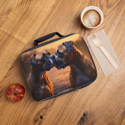 Romantic Boxer Dogs - Lunch Bag