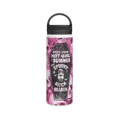 Spooky bitch season Water Bottle, Handle Lid