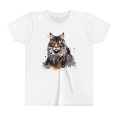Maine Coon Cat - Youth Short Sleeve Tee