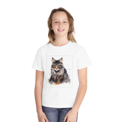 Maine Coon Cat - Youth Midweight Tee