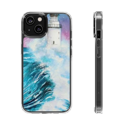 Crashing Waves Clear Case 🌊 for the enchanting iPhone 14! 📱✨
