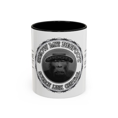 Show Me Bigfoot Accent Coffee Mug, 11oz