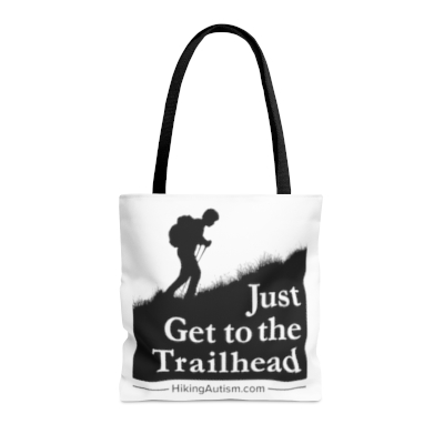 Just Get to the Trailhead Tote Bag (AOP)