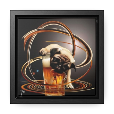 One Too Many Gallery Canvas Wrap, Square Frame