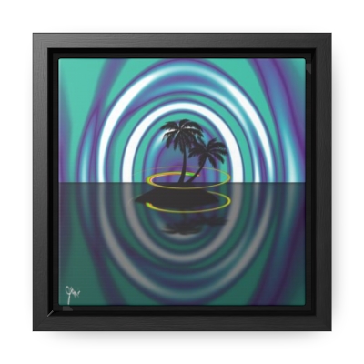 My Island Gallery Canvas Wrap, Square Frame