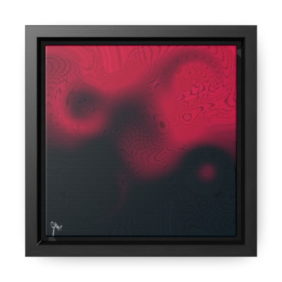 Red Scales Gallery Canvas Wrap, Square Frame