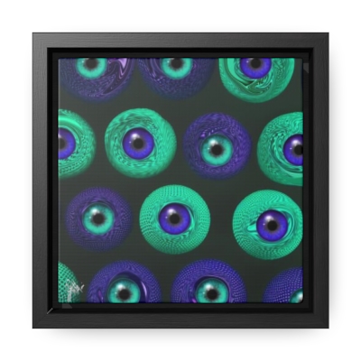 The Eyes Have It Gallery Canvas Wrap, Square Frame