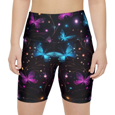 Butterflies and Fireflies - Women's Workout Shorts (AOP)