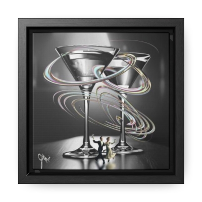 Silver Screen Gallery Canvas Wrap, Square Frame