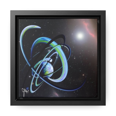 Space Untitled Canvas Wrap, Square Frame