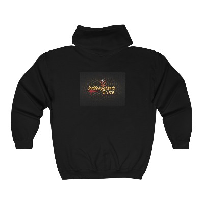 Yellowjackets Hive After Dark (+ Yellowjackets Hive logo/back) - Unisex Heavy Blend™ Full Zip Hooded Sweatshirt
