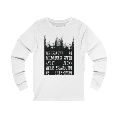 "We Hear the Wilderness and It Hears Us" Yellowjackets - Unisex Jersey Long Sleeve Tee
