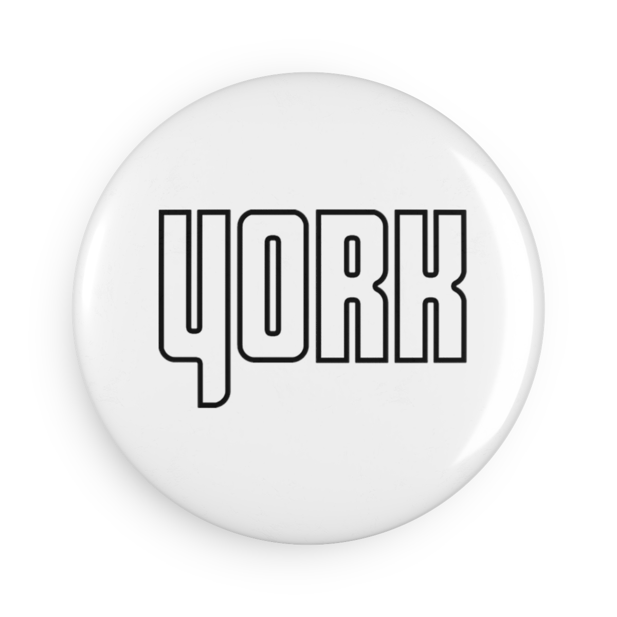 York Button Magnet, Round (1 & 10 pcs) product thumbnail image