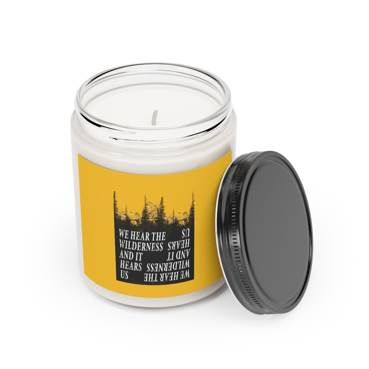 "We Hear the Wilderness and it Hears us" Yellowjackets (Yellow) - Scented Candle, 9oz product thumbnail image