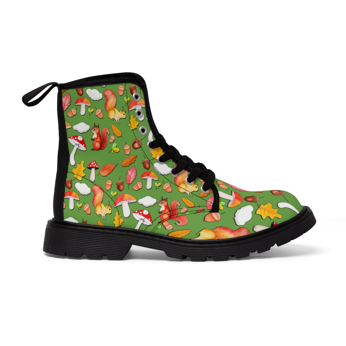 "Autumn" Women's Canvas Boots (Green) product thumbnail image