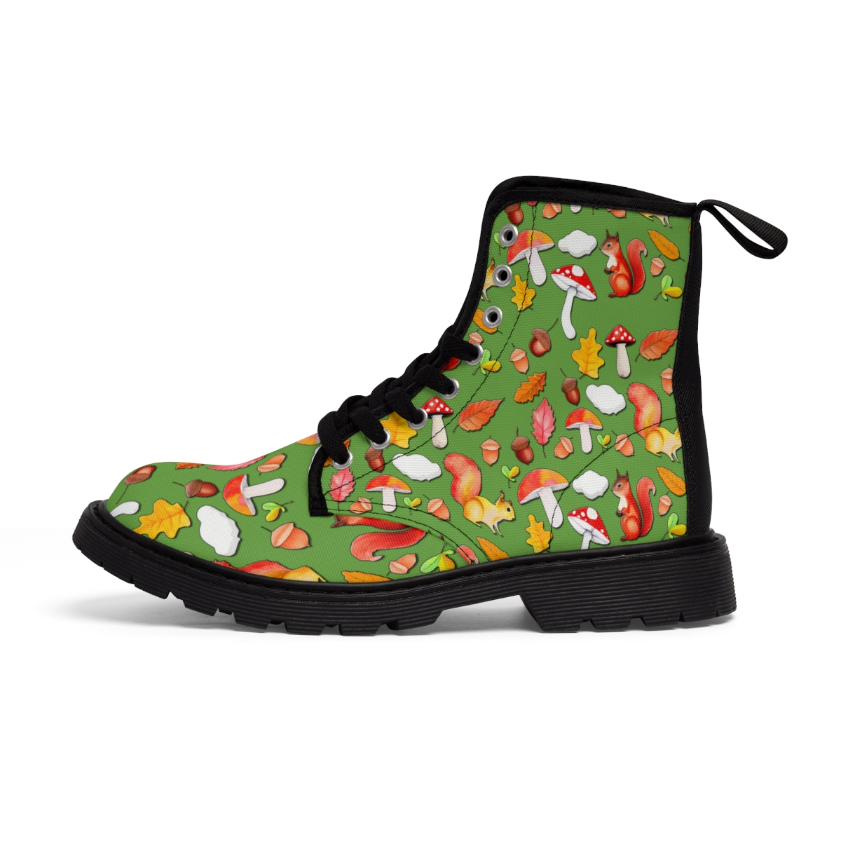 "Autumn" Women's Canvas Boots (Green) product thumbnail image
