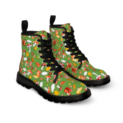 "Autumn" Men's Canvas Boots (Green)