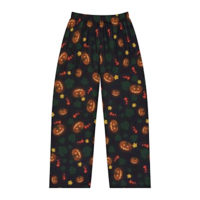 "Pumpkin Glow Garden" Women's Pajama Pants