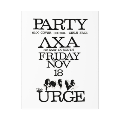 LXA 1983 Party Poster