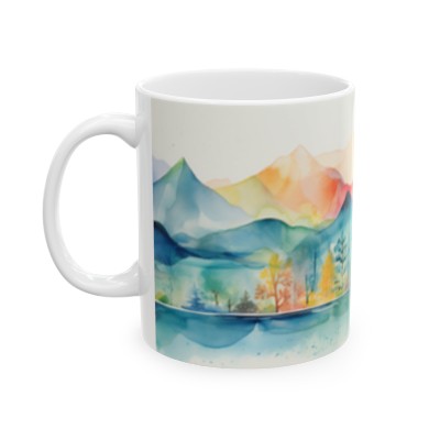 Watercolor Mountain Mug