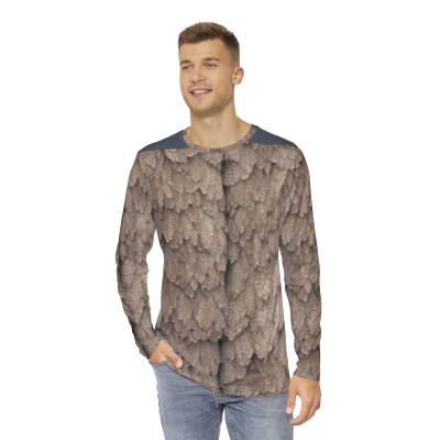 Owl's Tapestry Camo Pattern - Men's Long Sleeve Shirt (AOP)