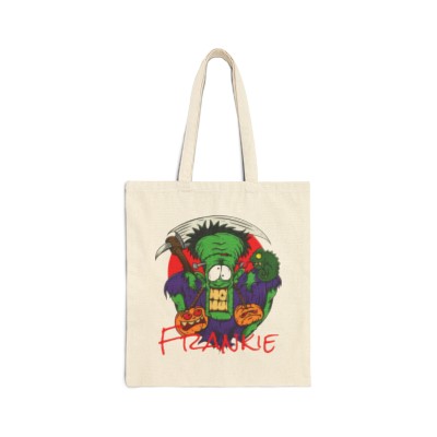 Halloween Tote Bag/Halloween Loot Bag/Tote Bag Halloween/Frankenstein's Monster/Frankie Monster Halloween Cotton Canvas Tote Bag