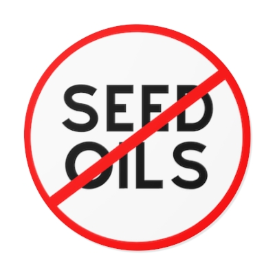 Seed Oil-Free Round Vinyl Sticker