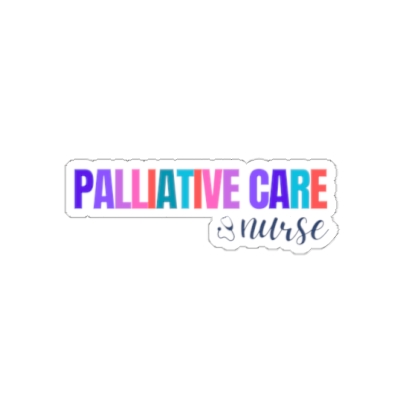Multicolor Palliative Care Nurse: Die-Cut Sticker