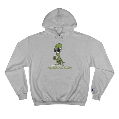 Coffee Cup holding Alien Champion Hoodie Cozy