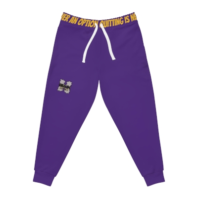 Purple&Gold Geaux Hard Fit Athletic Joggers